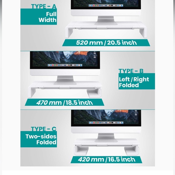 Monitor Stand Riser White - Picture 5 of 6